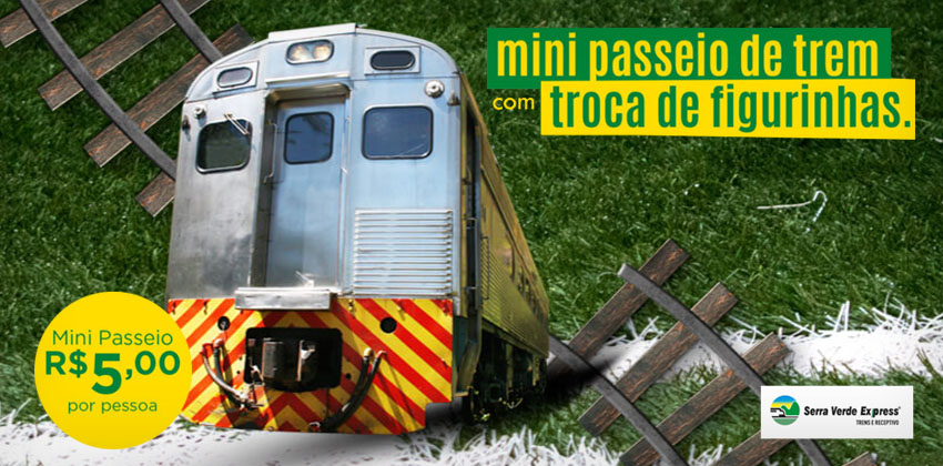Serra Verde promove Mini Passeio de Trem